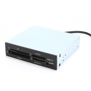 Cititor carduri intern Gembird USB 2.0 internal 3.5''CF/MD/SM/MS/SD/MMC/XD Card card reader/writer black